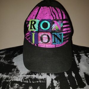 Ron Jon Surf Shop Hat Black Purple Cap One Size
